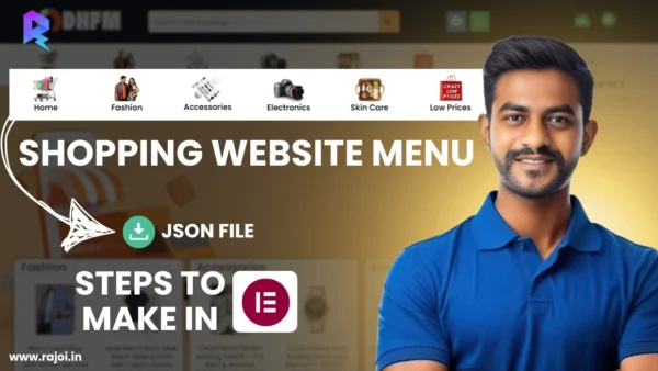 Shopping Header in Elementor 2025 (JSON File)